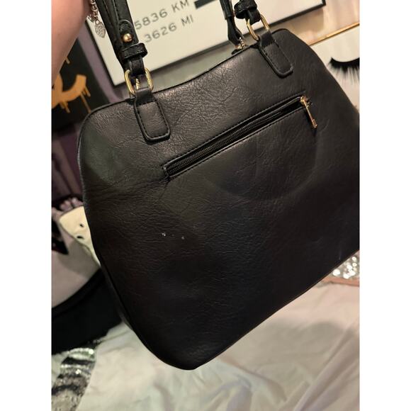 Betsey johnson rainbow sequin pink leather kitsch pocketbook satchel bag purse - Picture 4 of 9